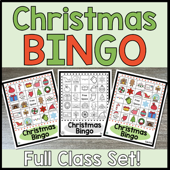 Christmas Holiday Printable Bingo Card Game by The Teacher's Cottage