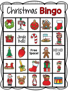 Christmas Bingo by Kidology By Krista Reid | Teachers Pay Teachers