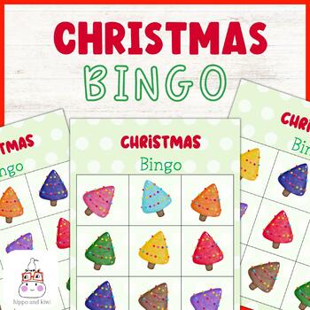 Christmas Bingo: 30 Colorful Tree Bingo Cards, Markers, and Calling Cards