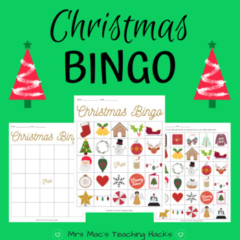 Christmas Bingo By Mrs Mac's Teaching Hacks 