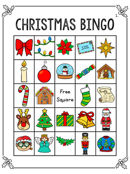 Christmas Bingo by Rock Paper Scissors | TPT