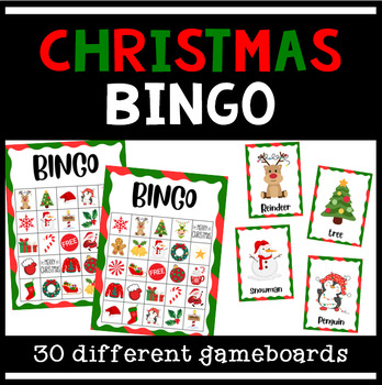 Christmas Bingo Game by Teach Them to Shine | TPT