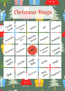 Christmas Bingo *Canva Template* 5 by Amanda Ware | TpT
