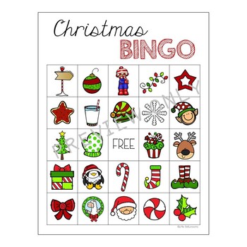 Christmas Bingo Cards by Little Bell Lessons | Teachers Pay Teachers