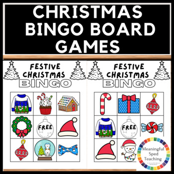 Preview of Christmas Bingo Cards Game Activity 