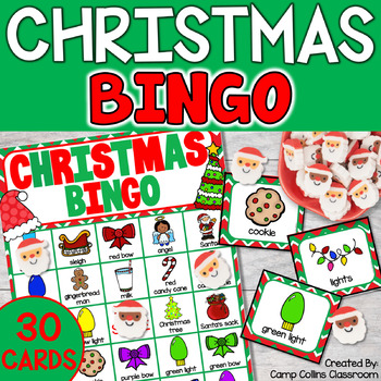 Christmas Bingo Cards | Holiday Activities by Camp Collins Classroom