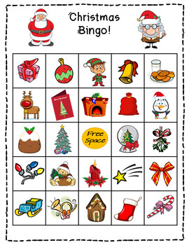 Christmas Bingo Cards and Flashcards by Mr Mattie | TPT