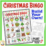 FREE Christmas Bingo & Crossword Puzzle - Vocabulary, Read