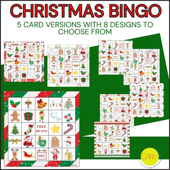 Christmas Bingo, Descriptive Language, Vocabulary, Articulation, Game ...