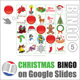 Christmas Bingo Digital ESL ELL Newcomer Game