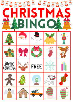 Christmas Bingo For Kids by Happy Class Goals | TPT