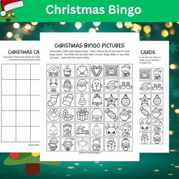 Preview of Christmas Bingo Game