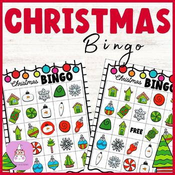 Christmas Bingo Game: 30 Christmas Bingo cards, markers, and calling cards