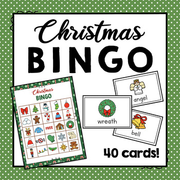 Christmas Bingo Game by Simply Schoolgirl | Teachers Pay Teachers