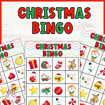 Christmas Bingo Game by Hippo and Kiwi | TPT