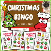 Christmas Bingo Game Activity - PreK, Kindergarten, First,