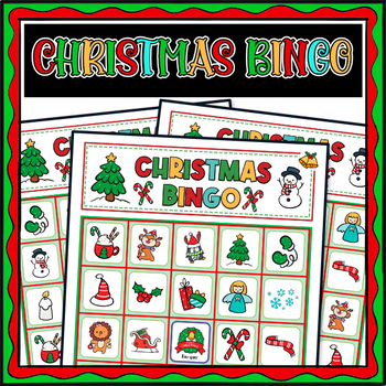 Preview of Christmas Bingo Game - Christmas Party Activities -  Free