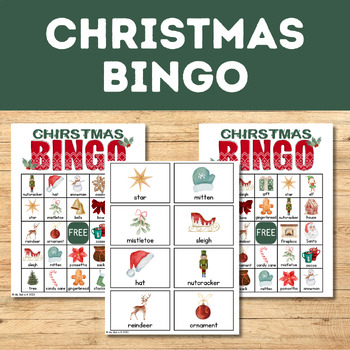 Christmas Bingo Game Party Activity By Ms Beh In K 