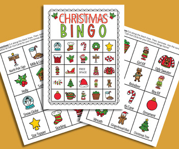 Preview of Christmas Bingo: Game Printable