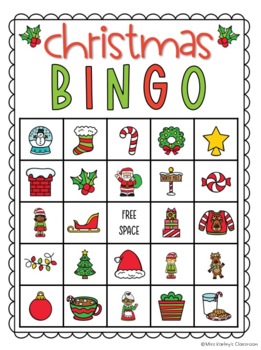 Christmas Bingo Game Printable by Miss Karley's Classroom | TPT