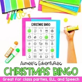 Christmas Bingo for Class Parties | Vocabulary Words | Lan
