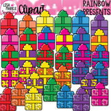 Christmas Birthday Present Gift Clipart Rainbow - Christma
