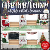 Christmas Bitmoji Virtual Classrooms | December Holiday Vi