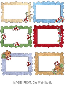 Preview of Christmas Blank Labels