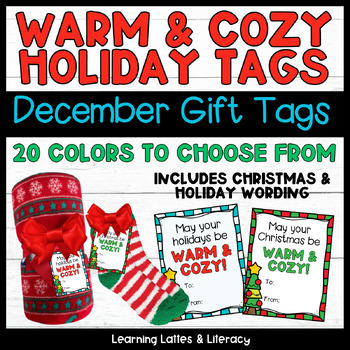 Preview of Christmas Blanket Gift Tags Christmas Socks Tags Holiday Teachers Student Gifts