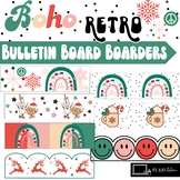 Christmas Boho Retro Bulletin Board Borders Retro Holidays