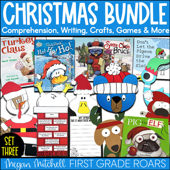 Preview of Christmas Activities BUNDLE 3 Reading Comprehension Writing Crafts