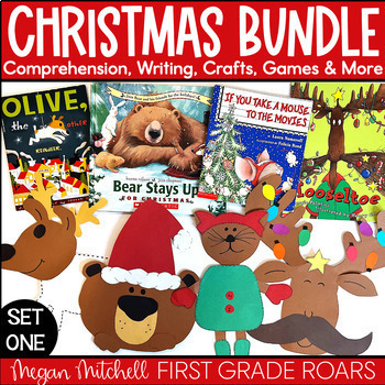 Preview of Christmas Book Companion Activities BUNDLE Reading Comprehension Writing Crafts