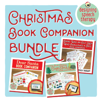Preview of Christmas Book Companion BUNDLE for Speech and Language Therapy