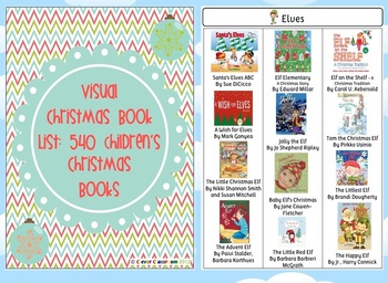 Preview of Christmas Book List (visual): 540 Christmas Books Teacher's Resource