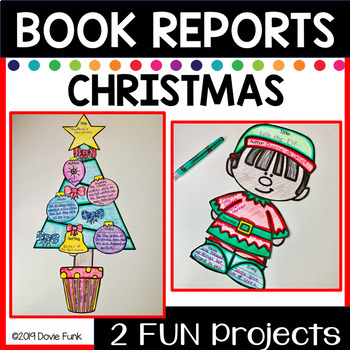 Preview of Christmas Book Reports Story Elements December