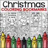 Christmas Bookmarks to Color | Christmas Coloring Bookmarks