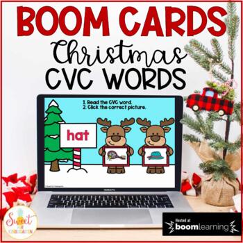 Preview of Christmas Boom Cards™ CVC Words