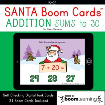 Preview of Christmas Boom Cards™ Addition | Santa