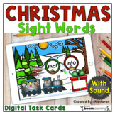 Christmas Boom Cards Sight Words Kindergarten Digital Lite