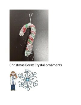 Preview of Chemistry  Christmas Borax Ornament Lab Middle School lab