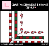 Christmas Border Frames Clipart FREEBIE! (Christmas Clipart)