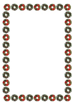 Christmas Border Pages (Blank & Lined) by Katharine Dalchow | TPT