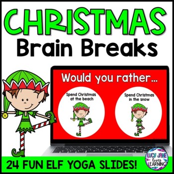 Preview of Christmas Brain Breaks | Christmas Would You Rather | This or That FREE