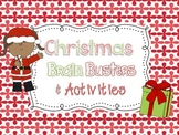 Christmas Brain Busters and Activities