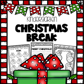 Preview of Christmas Break Packet - Kindergarten