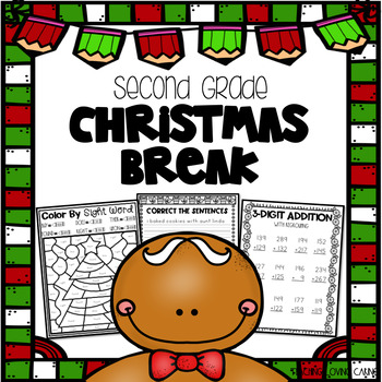 Preview of Christmas Break Packet - Second Grade