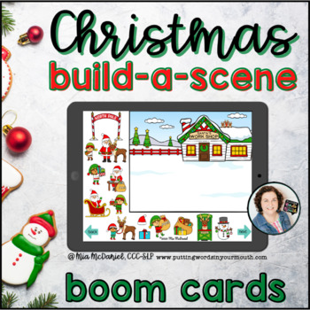 Preview of Christmas Build a Scene  |   Boom Cards™