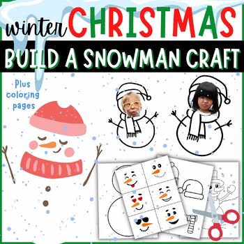 Christmas Build a Snowman Craftivity | Christmas Winter Bulletin Board ...