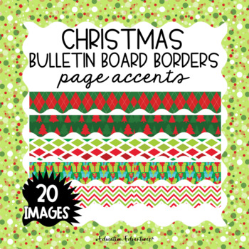 Christmas Bulletin Board Borders Page Accents Clipart TpT Seller Toolkit