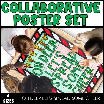 Preview of Christmas Collaborative Coloring Pages Arts Bulletin Board Collaboration Posters